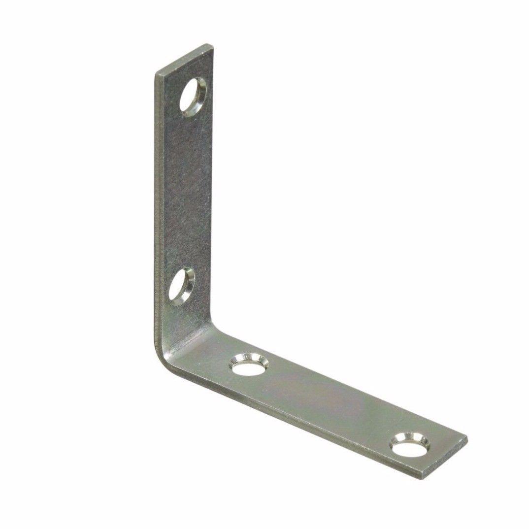 Premium Zinc 2 12 Corner Brackets Value Pack for Furniture Stability