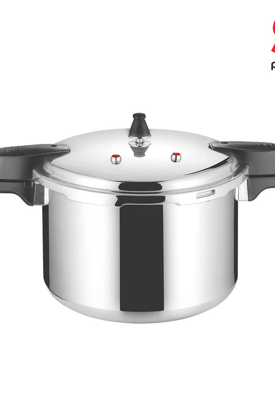 SQ Professional 12L Aluminium Pressure Cooker NonInduction Hob Compatible