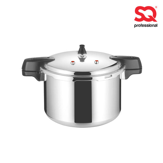 SQ Professional 12L Aluminium Pressure Cooker NonInduction Hob Compatible