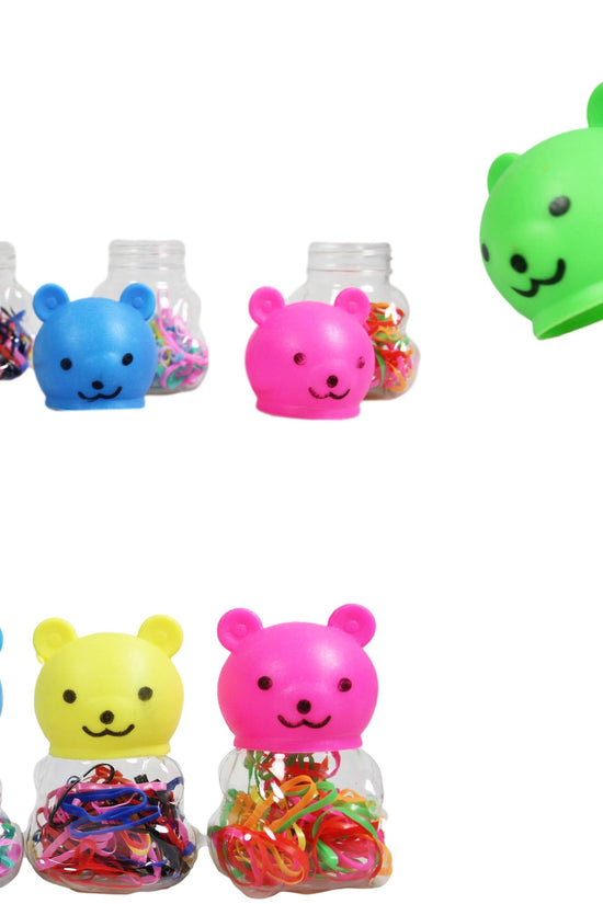 Teddy Bear Plastic Hair Tie Bobble Elastic Fun and Functional Hair Accessory