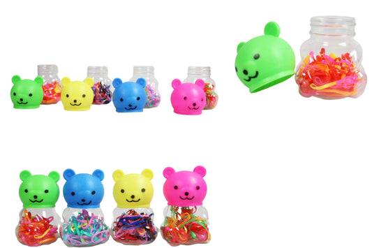 Teddy Bear Plastic Hair Tie Bobble Elastic Fun and Functional Hair Accessory