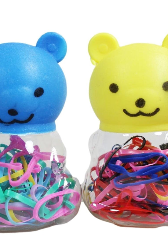 Teddy Bear Plastic Hair Tie Bobble Elastic Fun and Functional Hair Accessory