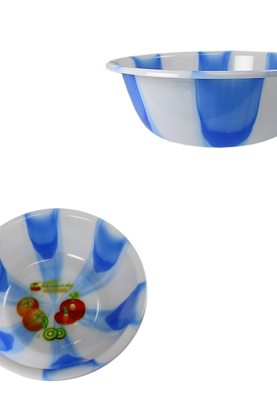 Vibrant Tie Dye Print Plastic Kitchen Bowl Small 28 cm Assorted Colors
