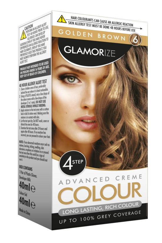 Premium Golden Brown Hair Dye No6 Advanced Creme Colour