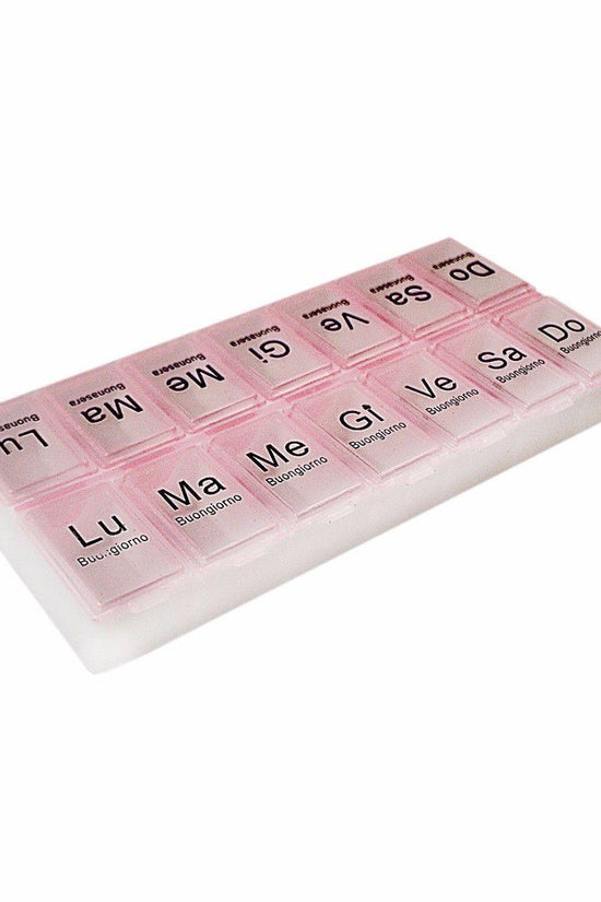 Italian Buonasera Pill Box Container Elegant and Compact Design