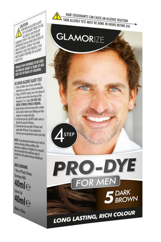 LongLasting Rich Dark Brown Hair Dye for Men