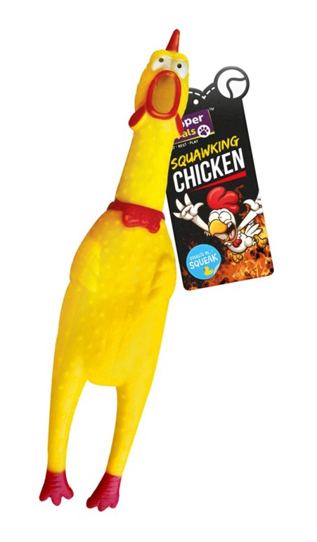 Interactive Pet Dog Toy Squeaky Chicken 25 cm Engaging Fun for Your Furry Friend
