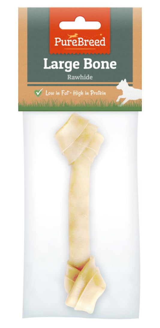 Large Knotted Rawhide Bone Dog Treats Premium Quality Chews