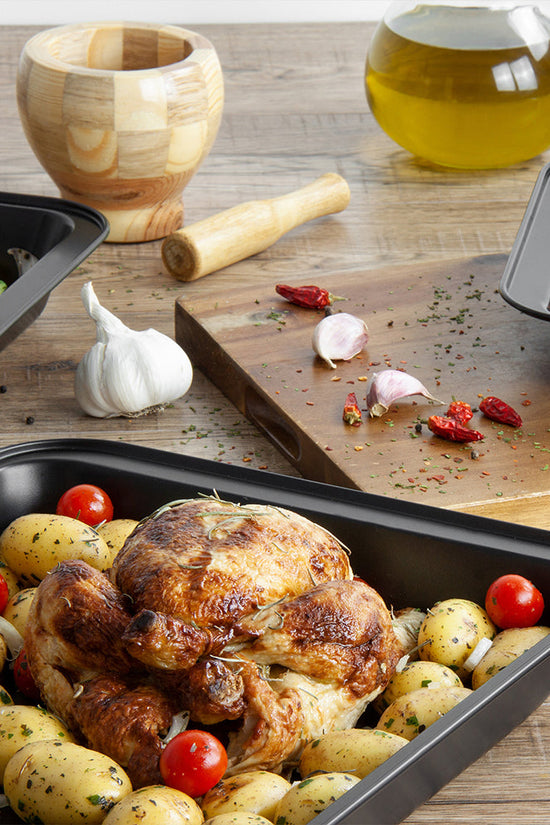 SQ Professional Oven Roasting Baking Tray Set of 3 Assorted Sizes