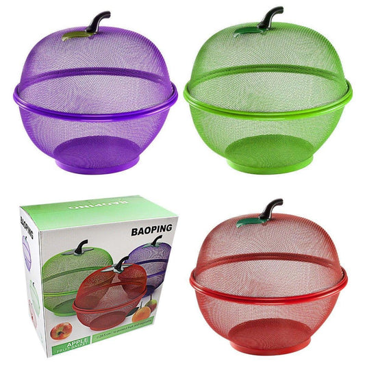 Colorful Kitchen Apple Fruit Vegetable Bowl Basket Assorted Colors