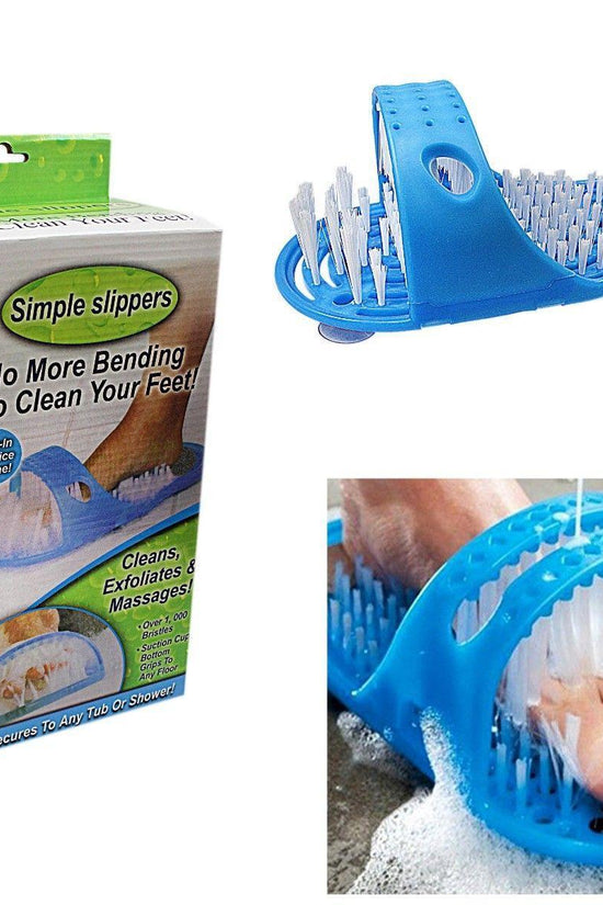 Simple Slippers with Builtin Pumice Stone Easy Foot Care