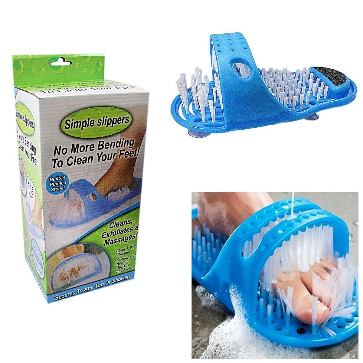 Simple Slippers with Builtin Pumice Stone Easy Foot Care