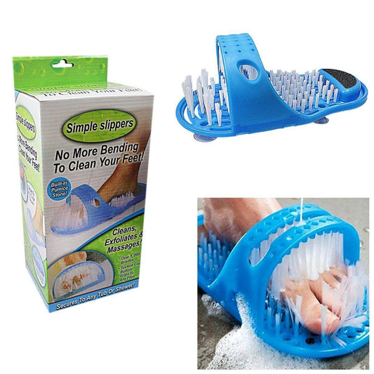 Simple Slippers with Builtin Pumice Stone Easy Foot Care