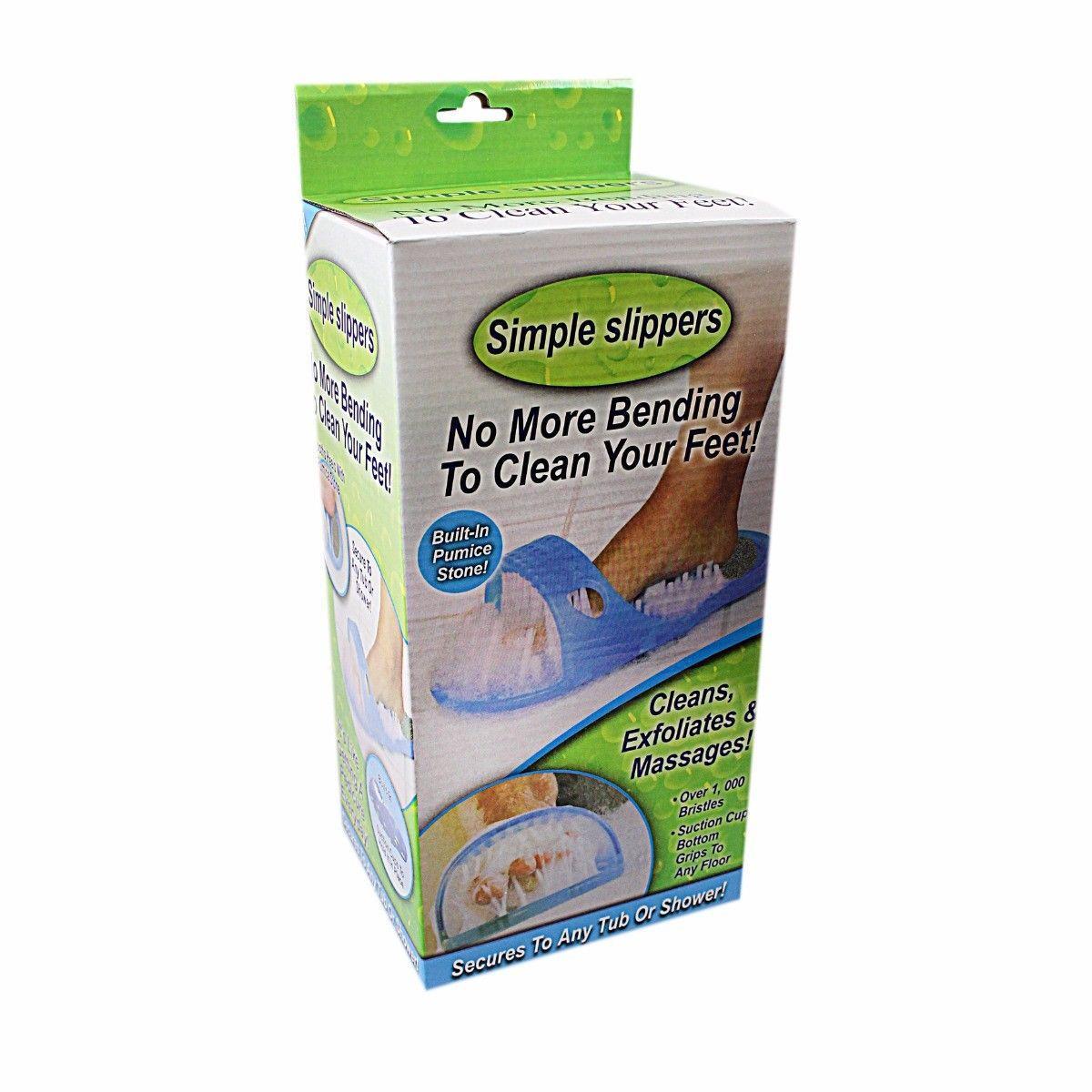 Simple Slippers with Builtin Pumice Stone Easy Foot Care