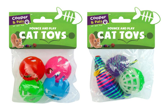 Interactive Pet Cat Toy Pack 3 or 4 Pieces Set