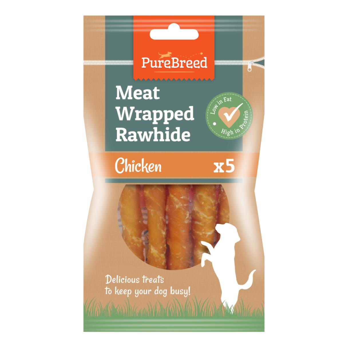 Delicious Chicken Flavored Meaty Twist Wraps for Dogs