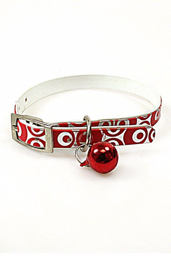 Stylish Plastic Metallic Printed Dog Collar Assorted Colors