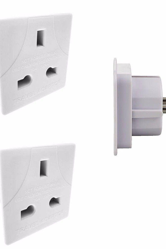 Compact UK to EU Travel Adapter Plug 58 cm