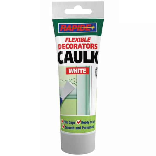 Rapide Squeezy Flexible Decorators Caulk Tube White 250g 3197 A Premium Quality Sealant