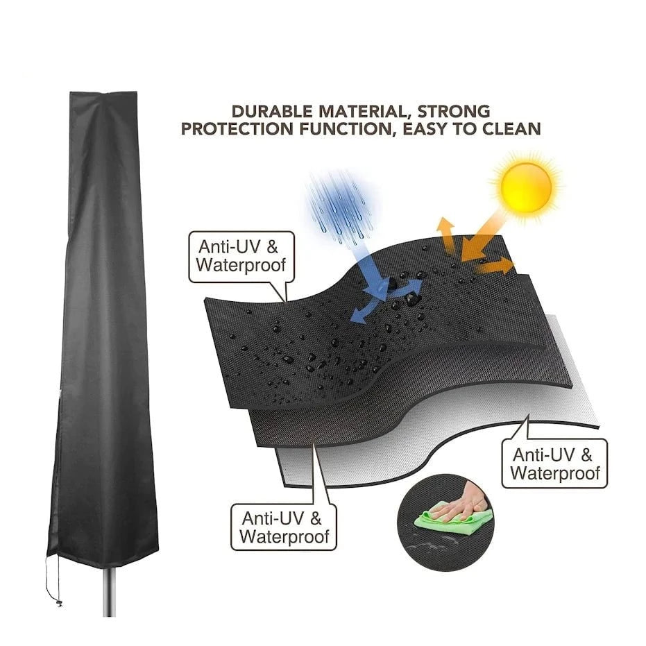 Durable Garden Woven Parasol Cover Protect Your Investment