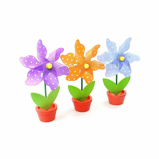 Colorful Plastic Windmill Pinwheel Spinner for Outdoor Gardens