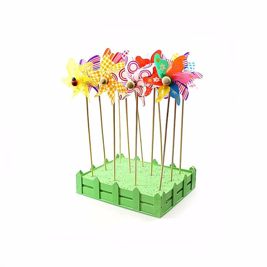 Vibrant Plastic Pinwheel Windmill Assorted Colours