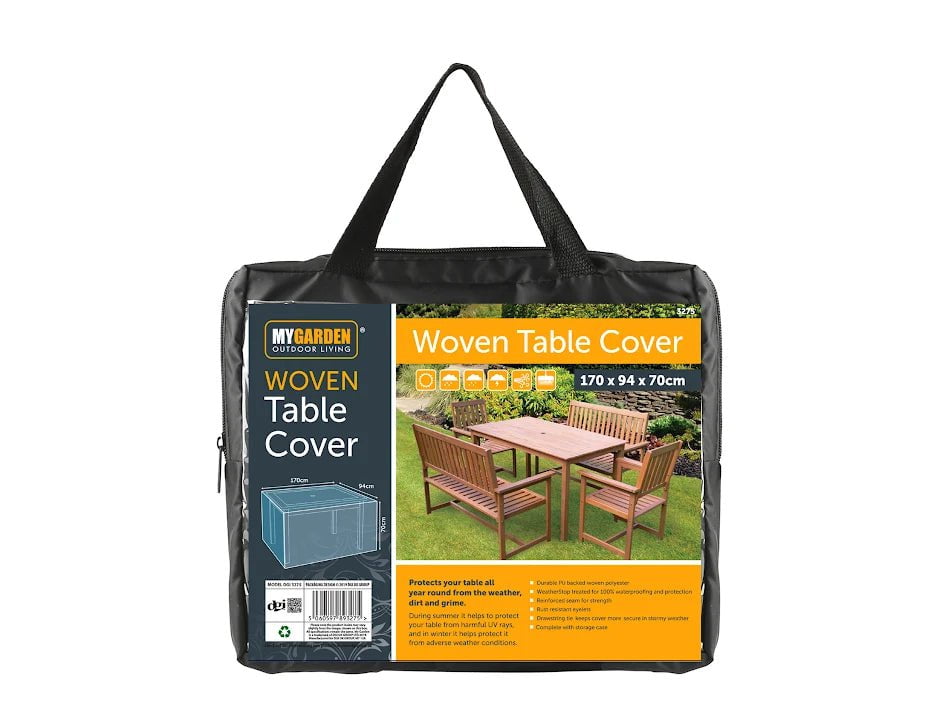 Durable Garden Woven Table Cover 170 x 94 x 70cm