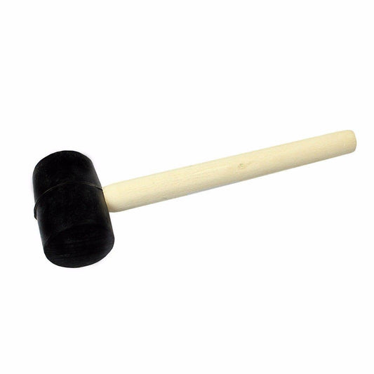 Durable Rubber Mallet Hammer with Wooden Handle 25 cm