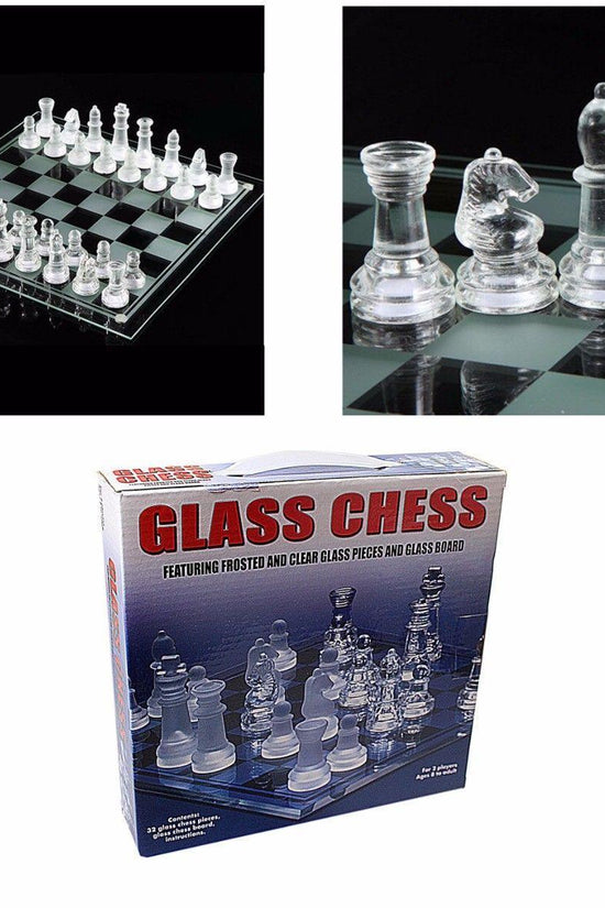 Elegant Glass Chess Set for Family Fun Nights