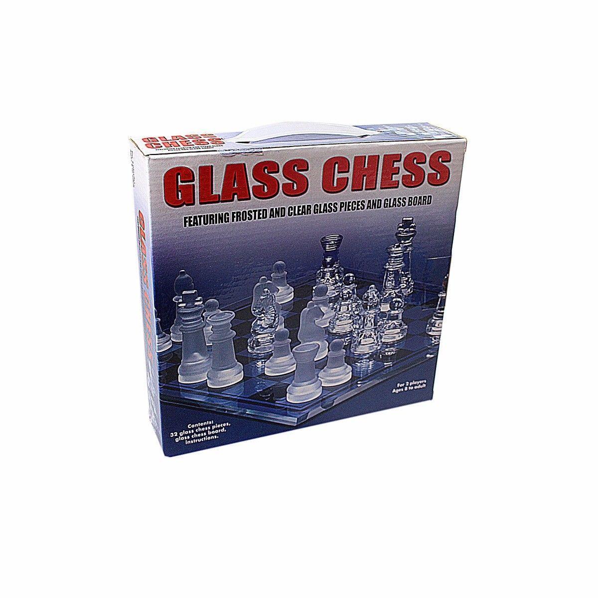 Elegant Glass Chess Set for Family Fun Nights
