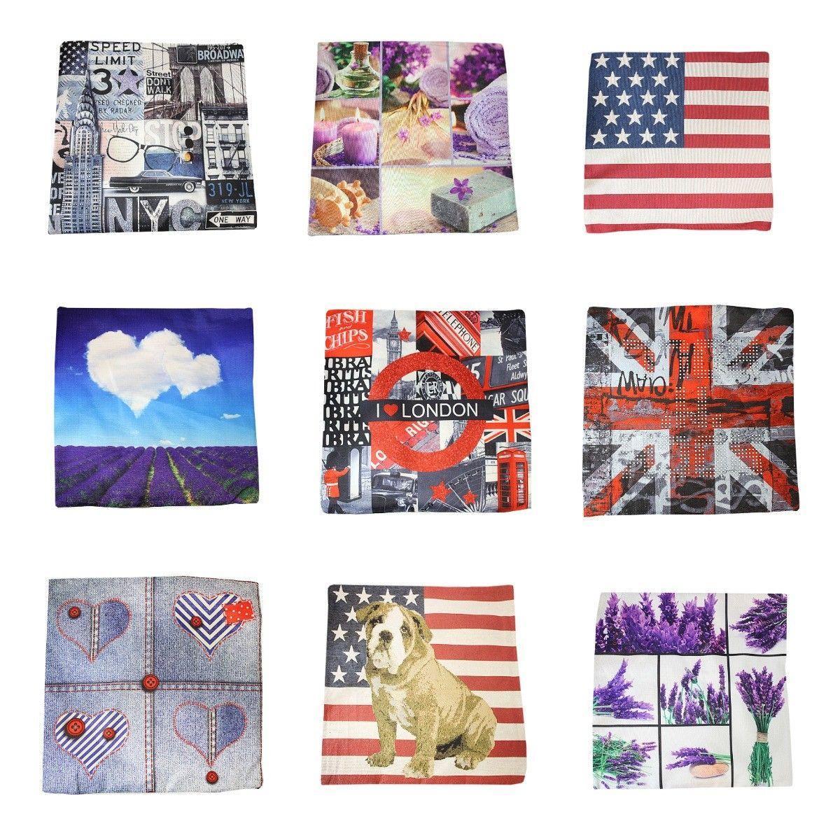 Decorative Cushion Cover Case Assorted Designs 43 x 43 cm