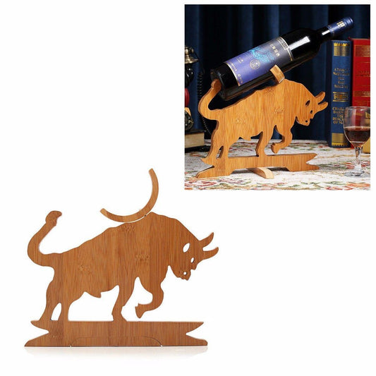 Handmade Bamboo Wine Bottle Rack Holder for Elegant Wine Storage