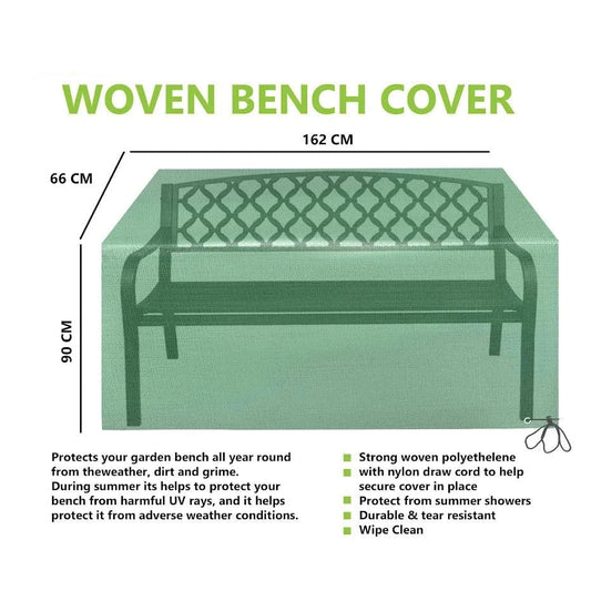 Durable Waterproof Garden Bench Cover 90 x 162 x 66 cm