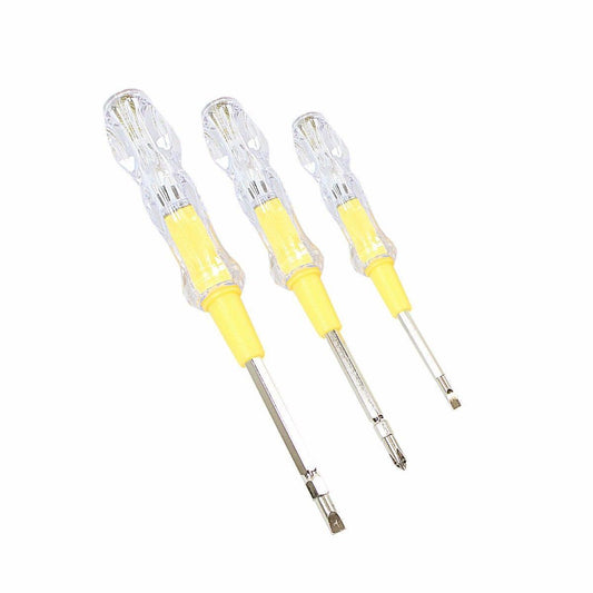 3Piece Assorted Sizes 2in1 Electrical Tester Screwdriver Set