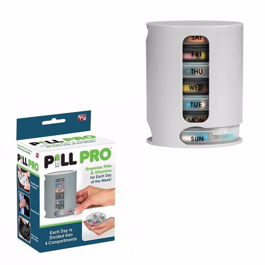 Weekly Pill Organizer Box with 7 Day Compartments