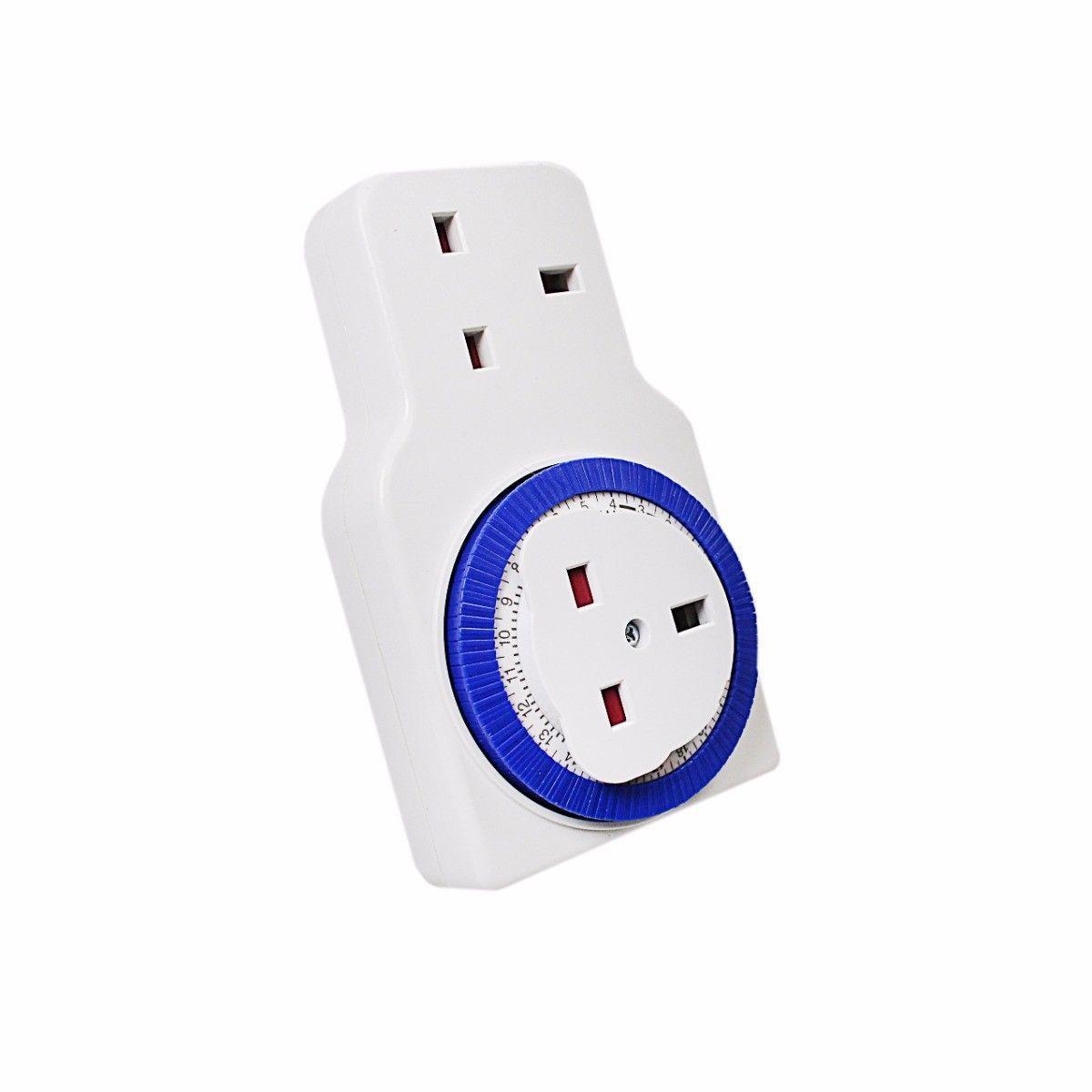 Eurosonic 24Hour Timer with Additional Socket and 15Minute NonTimed Settings