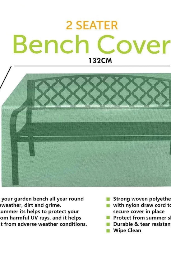 Durable 2 Seater Garden Bench Cover WeatherResistant Material