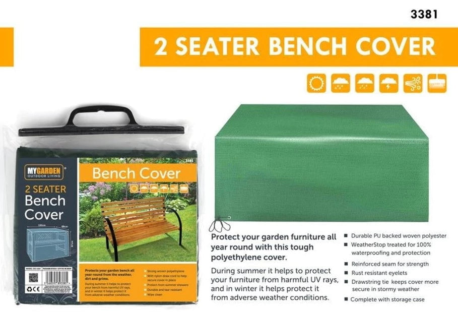 Durable 2 Seater Garden Bench Cover WeatherResistant Material
