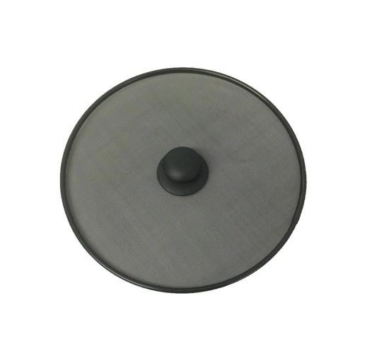 28 cm Black Metal Mesh Splatter Screen Guard Lid for Kitchen