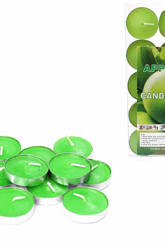 10 Pack Assorted Scented Wax Tea Light Candles for Relaxation and Atmosphere