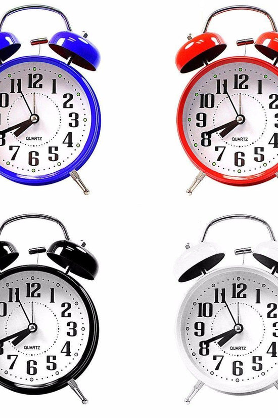 Vintage Twin Bell Bedroom Alarm Clock Wake Up in Style