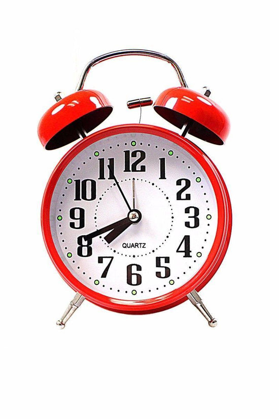 Vintage Twin Bell Bedroom Alarm Clock Wake Up in Style