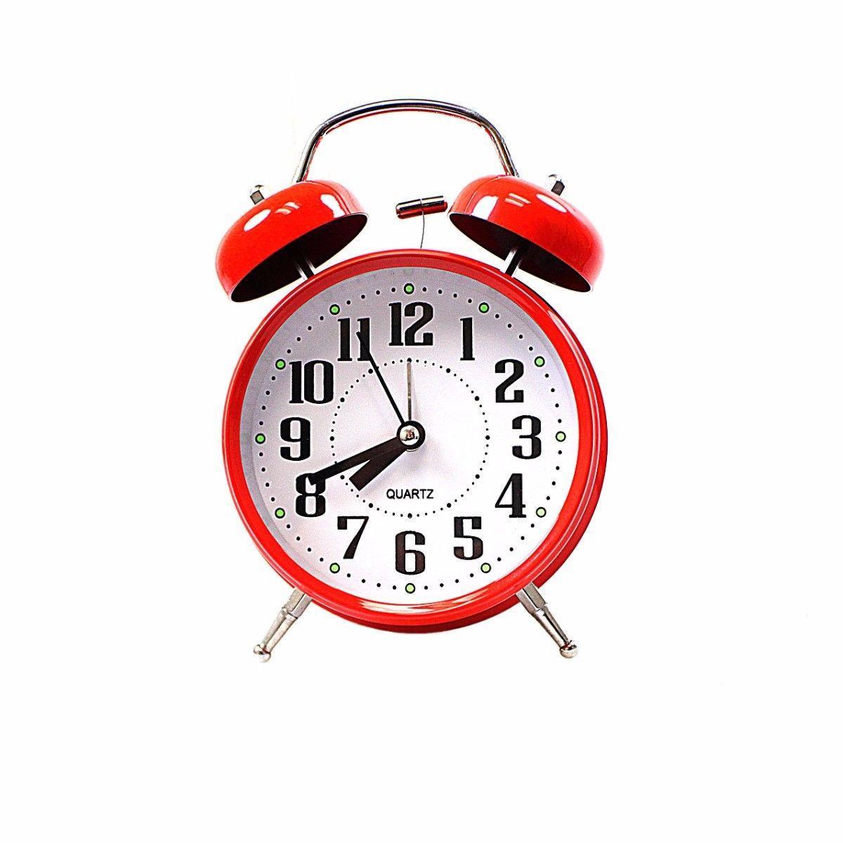 Vintage Twin Bell Bedroom Alarm Clock Wake Up in Style