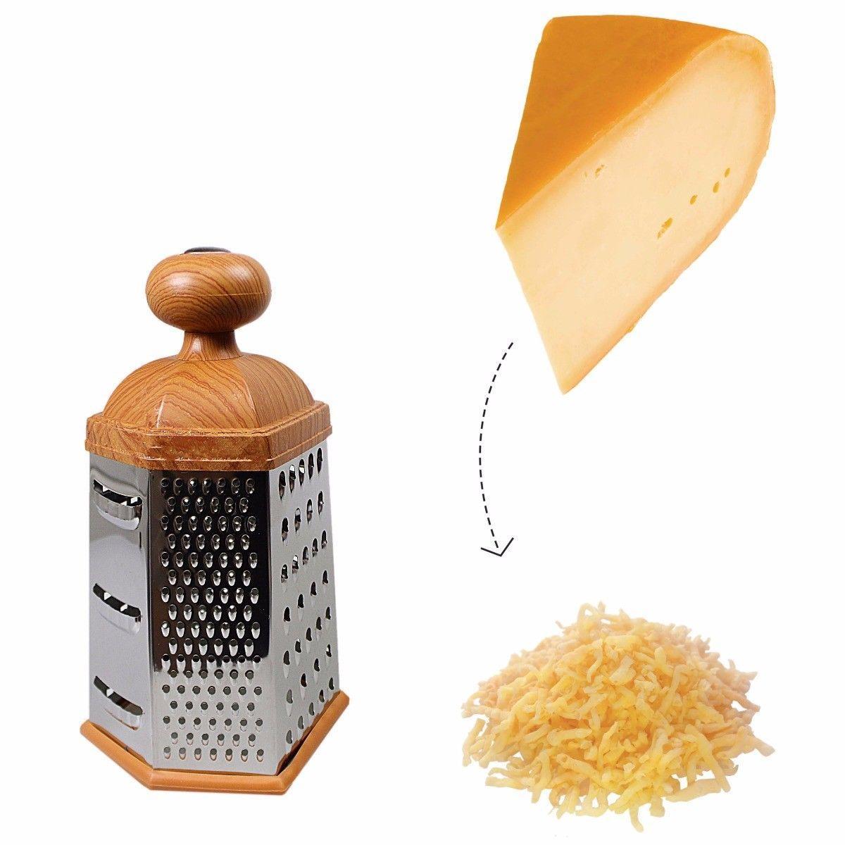 6Sided Professional Grater Shredder for Cheese Garlic Ginger and Potatoes