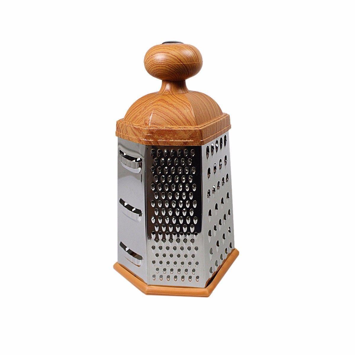 6Sided Professional Grater Shredder for Cheese Garlic Ginger and Potatoes