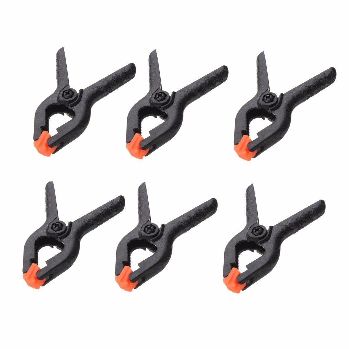 Durable Plastic Swivel Spring Clamps 2 6 Pack for DIY Projects