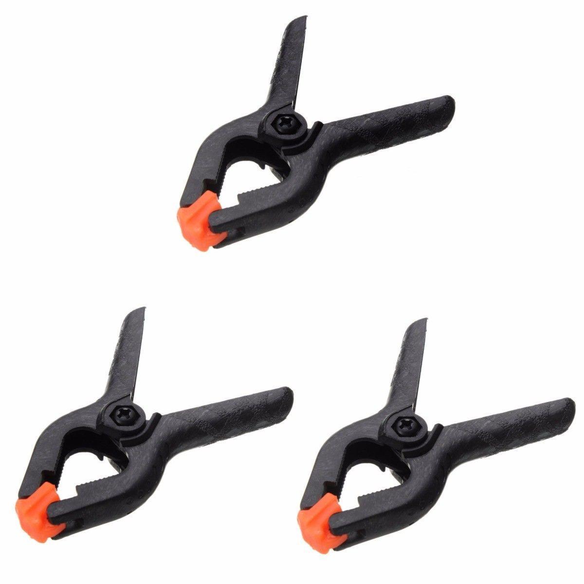 HeavyDuty Plastic Spring Clamp Clips 4 Pack of 3