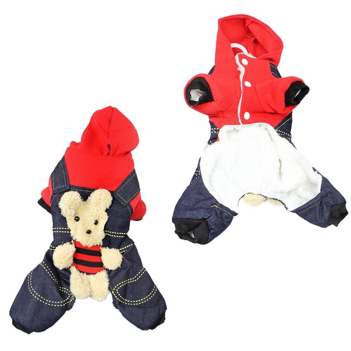 Adorable Teddy Style Dog Harness Jacket for Small Dogs