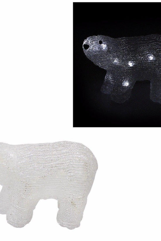 LED Christmas Polar Bear Figure Festive Indoor Decor