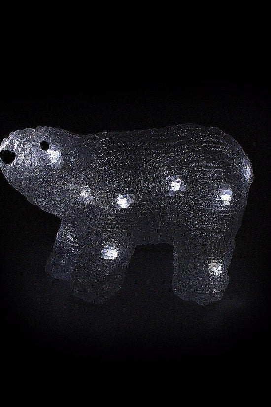 LED Christmas Polar Bear Figure Festive Indoor Decor
